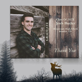 予算に優しい卒業のお知らせとお礼 ポストカード