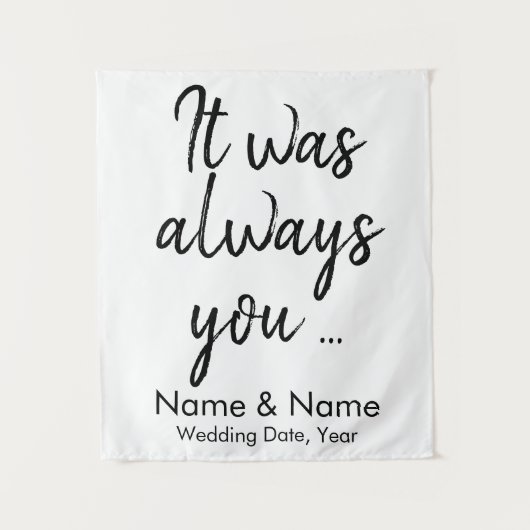 予算に優しい式場の背景 タペストリー (正面)