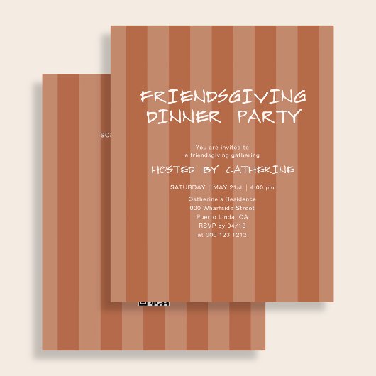 予算に優しい感謝祭の友達との食事会 チラシ