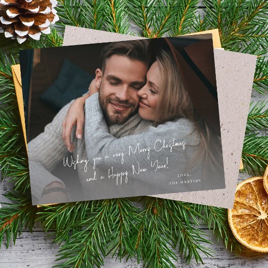 予算に優しい手書きのクリスマスまたはホリデーノートの写真