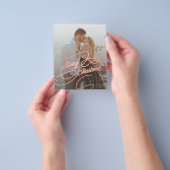 予算に優しい新婚写真のクリスマスホリデーカード チラシ (手)
