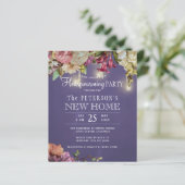 予算に優しい春の花を飾った新築祝いパーティーのご招待 (スタンド正面)
