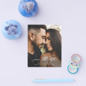 予算に優しい結婚式の写真セーブ・ザ・デート チラシ (シングル)