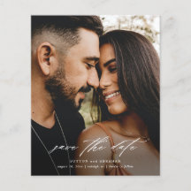 予算に優しい結婚式の写真セーブ・ザ・デート