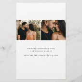 予算に優しい結婚式の写真 事前案内状 チラシ (裏面)
