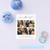 予算に優しい結婚式フォトコラージュ・セーブ・ザ・デート チラシ (シングル)