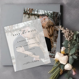 予算に優しい エレガントなスクリプト フォト ウェディング セイブ ザ デート