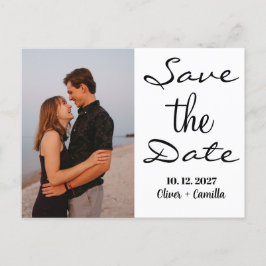予算に優しい エレガントな ウェディングのSave the Date 招待状