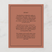 **予算に優しい**オーバーレイ ウェディング フォト 招待状 チラシ (裏面)