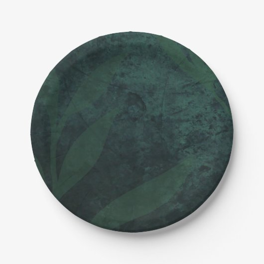 予算に優しい オールインワンの ラスティックエメラルドグリーンウェディング ペーパープレート (正面)