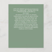 ◆予算に優しい◆ ギプソフィラ メイソンジャー 現代のミニマル ウェディング チラシ (裏面)