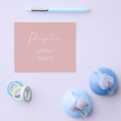 予算に優しい ダスティピンク 受付情報 挿入カード チラシ (シングル)