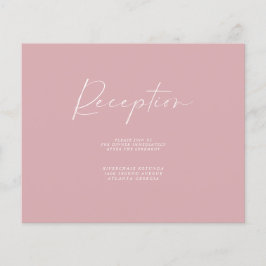 予算に優しい ダスティピンク 受付情報 挿入カード チラシ