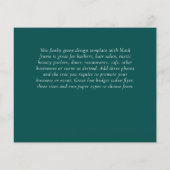 予算に優しい フォト コラージュ 卒業発表 カード (裏面)