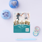 予算に優しい フォト 写真 日程保存 招待状 - 混合カラー チラシ (シングル)