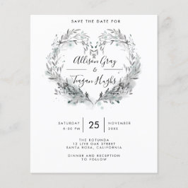 予算に優しい フロスト セーブ・ザ・デート フライヤー