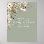 予算に優しい ブライダルシャワーの装飾 パンパスグラス 現代のエレガント ポスター (正面)