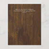 予算に優しい ブ ラッシュ ピンク フローラル ウェディング 招待状 チラシ (裏面)