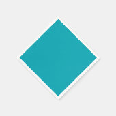 予算に優しい ペコーンブルーとターコイズのモノクローム ウェディング スタンダードカクテルナプキン (角)