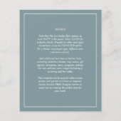 予算に優しい モノクロの結婚式のフライヤー チラシ (裏面)