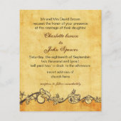 予算に優しい ラスティック アンカー 海事 結婚式招待状 (裏面)