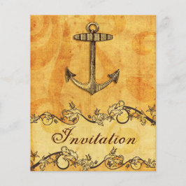 予算に優しい ラスティック アンカー 海事 結婚式招待状