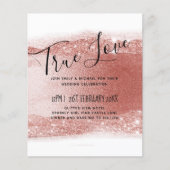 予算に優しい ローズゴールド グリッター フォイル 見た目 結婚式 (正面)