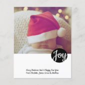 【予算に優しい】 写真入り クリスマス カード 【パーソナライズ】 (正面)