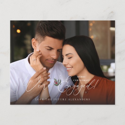 予算に優しい 婚約 発表 フォト えりほり ベリー ホリデー チラシ (正面)