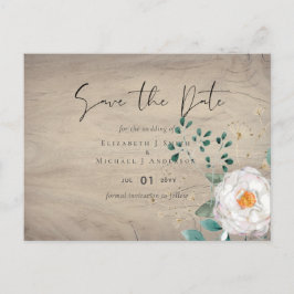 予算に優しい 春の野生の花を添えた納屋でのガーデンウェディング ポストカード