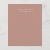 予算に優しい 最新のウェディング・レセプション招待状 (裏面)