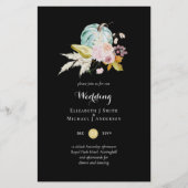 予算に優しい 秋の花の結婚式の招待状 A9 (正面)