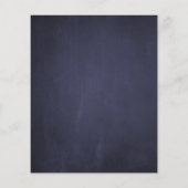 予算に優しい、素朴なネイビーとピンクの花柄のウェディング招待状 (裏面)