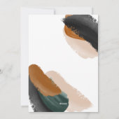 予算に優しい 緑のテラコッタ 現代的 ミニマル 水彩 シーズンカード (裏面)