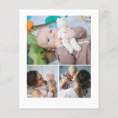 予算に優しい 赤ちゃんの写真撮影 スクリプト  サンクスカード (裏面)