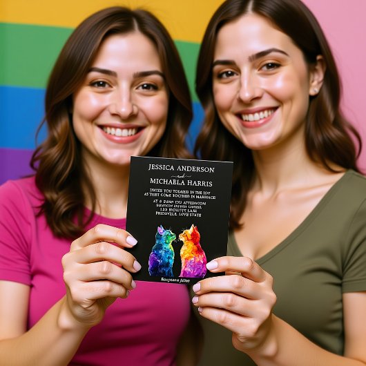 予算に優しい🌈 LGBTQ ペルフェクトにあなたのもの 招待状