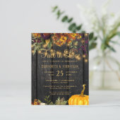 「予算に優しい rustic 秋のエンゲージメントパーティーの招待状」 (スタンド正面)