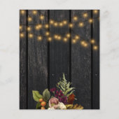 「予算に優しい rustic 秋のエンゲージメントパーティーの招待状」 (裏面)