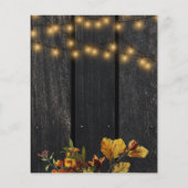 「予算に優しい rustic 秋の 75 歳の誕生日パーティー招待状」 (裏面)