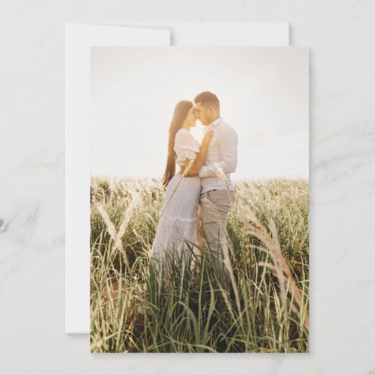 予算に厳しい、これから結婚する若者向けの結婚式 セーブザデート (裏面)