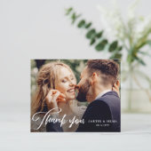予算に合わせたスクリプト写真付き結婚式サンクスカード (スタンド正面)