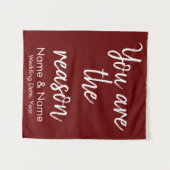 予算に関する披露宴のカスタムウェディング背景 タペストリー (正面(横))