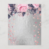 予算のかわいらしガーリーイベントまたはビジネステンプレート チラシ (裏面)