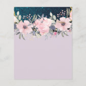 予算のかわいらしガーリーイベントまたはビジネステンプレート チラシ (裏面)