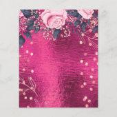 予算のかわいらしガーリーイベントまたはビジネステンプレート チラシ (裏面)