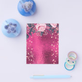 予算のかわいらしガーリーイベントまたはビジネステンプレート チラシ (シングル)