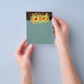 予算のかわいらしガーリーイベントまたはビジネステンプレート チラシ (手)