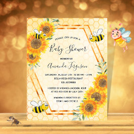 予算のまわりにひまわり赤ちゃんシャワー