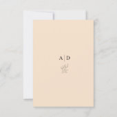 予算のエレガントな結婚式サンキューカード サンキューカード (裏面)