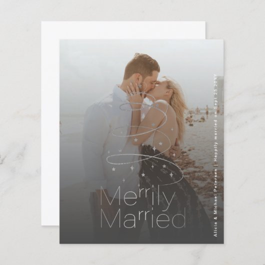 予算のクリスマス結婚休暇の発表 (正面/裏面)